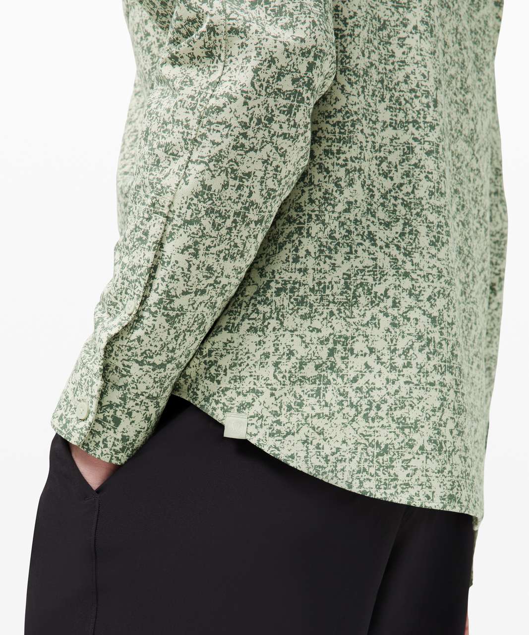 Lululemon Commission Long Sleeve Shirt - Green Fern / Smoked Spruce