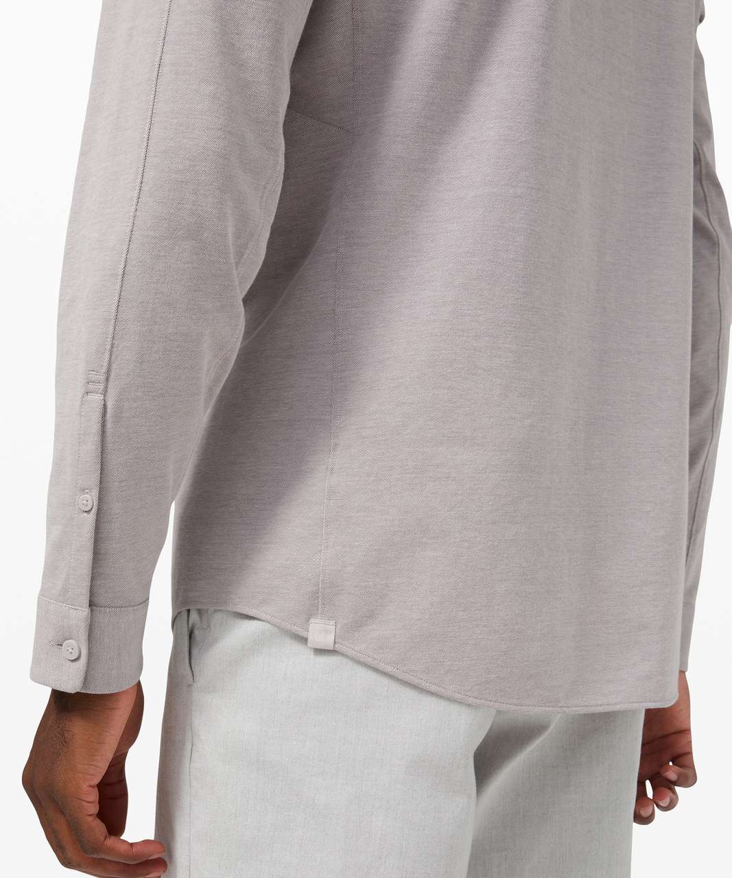 Lululemon Commission Long Sleeve Shirt - Purple Taupe / White