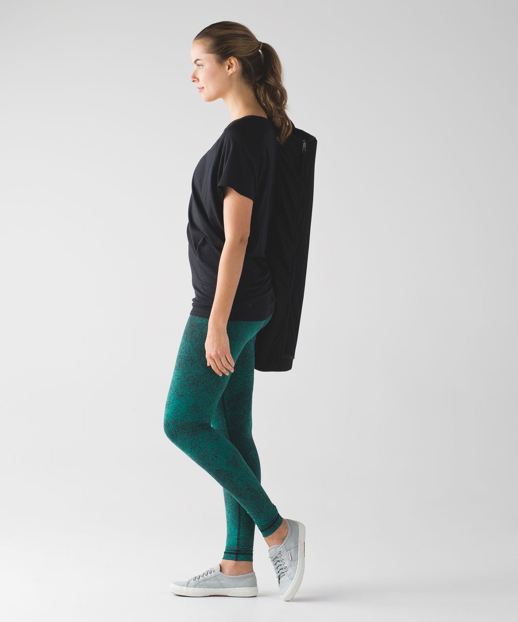 LULULEMON INSPIRE TIGHT II Power Luxtreme Spray Jacquard Green Black Size 6  £47.38 - PicClick UK