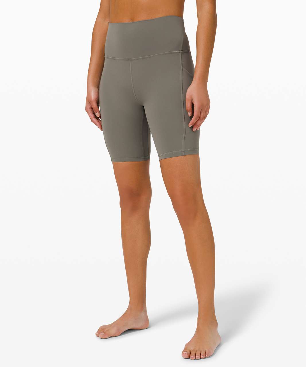 Lululemon Align High Rise Short with Pockets 8" - Grey Sage