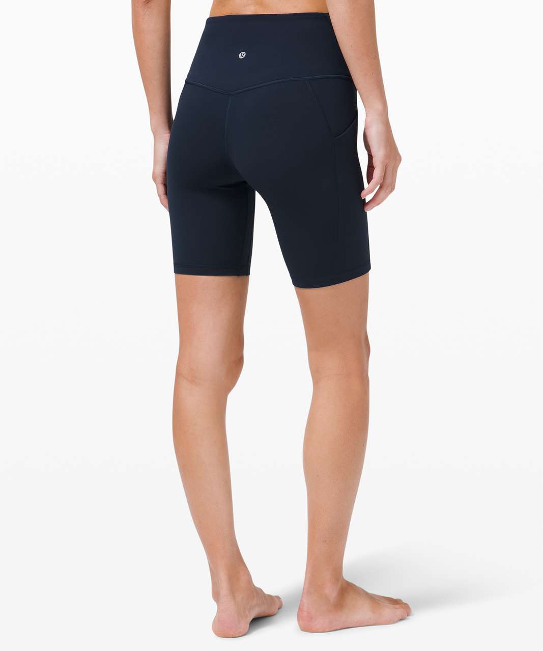 Lululemon Align Ribbed Panel High-Rise Short 8 - Black - lulu fanatics