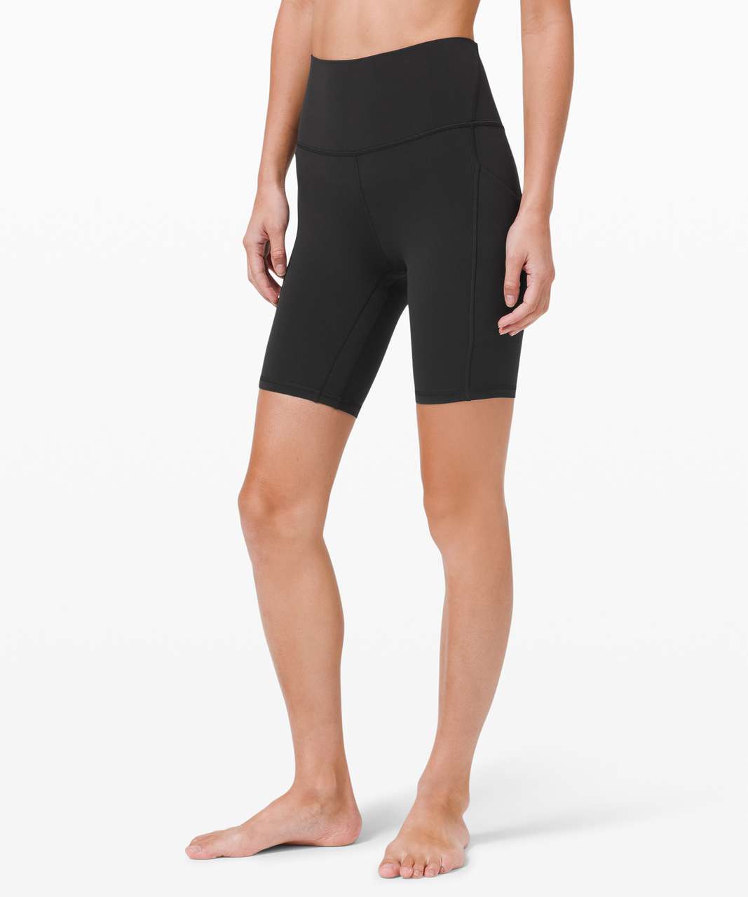 Lululemon Align High Rise Short with Pockets 8 - Black - lulu fanatics