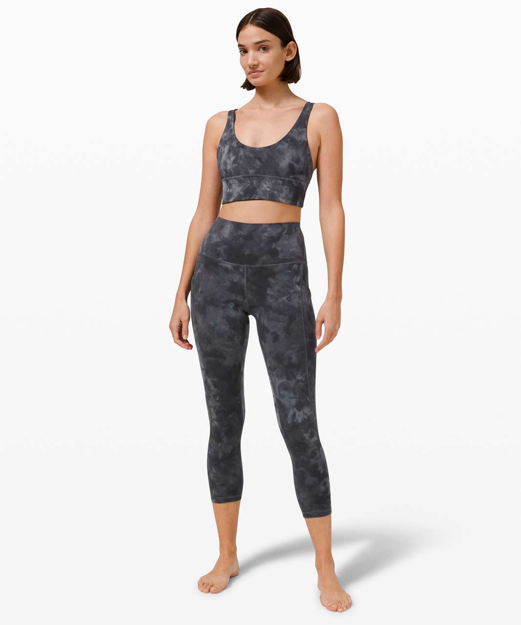 Lululemon Align High Rise Crop 21 Cross Waist 4 NWT Diamond Dye