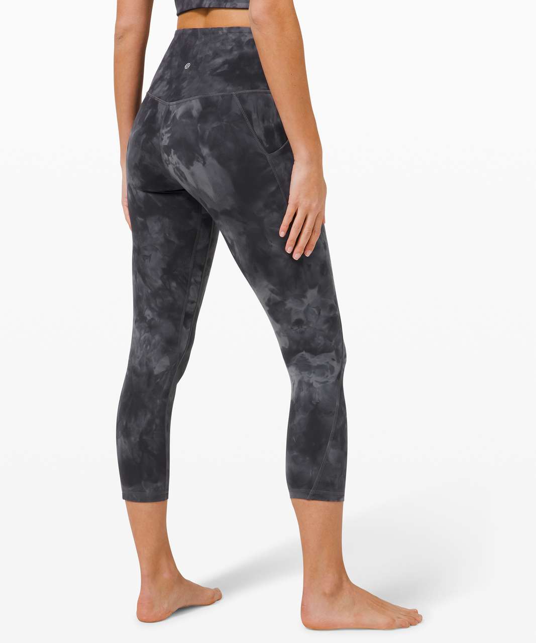 Lululemon Align High Rise Crop with Pockets 23" *Diamond Dye - Diamond Dye Pitch Grey Graphite Grey