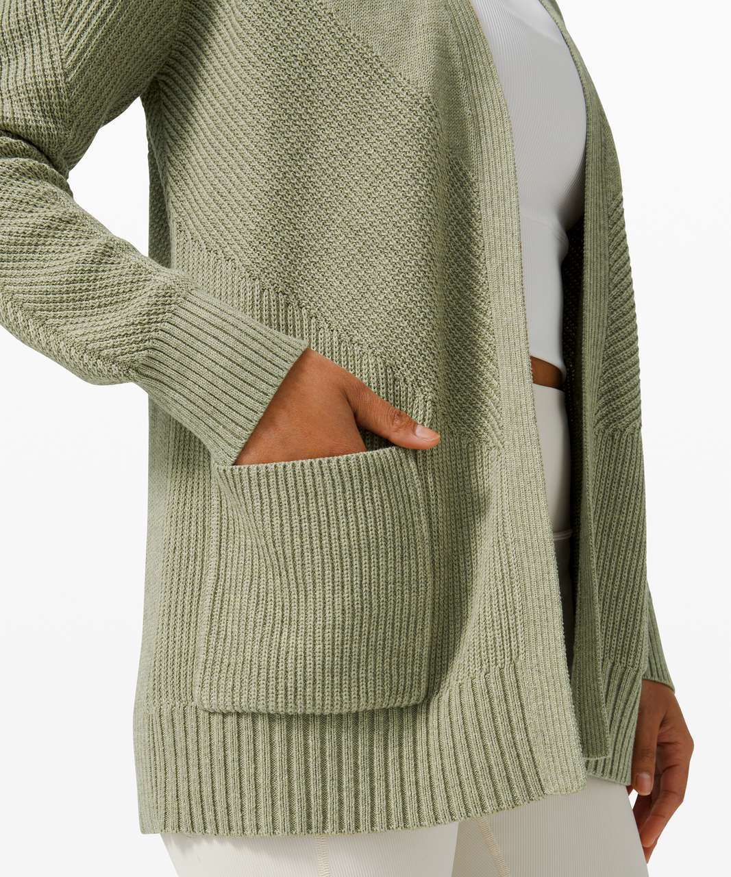 Lululemon Boxy Cotton-Blend Knit Wrap - Heathered Twilight Rose - lulu  fanatics