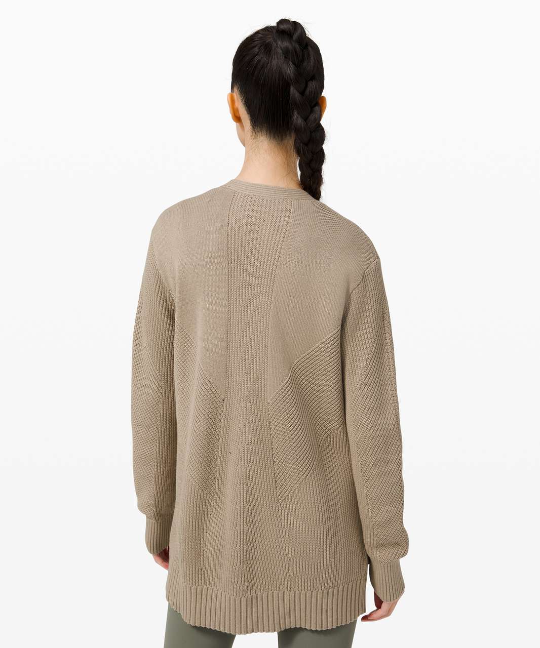 Lululemon Cotton Knit Textured Wrap - Heathered Trench