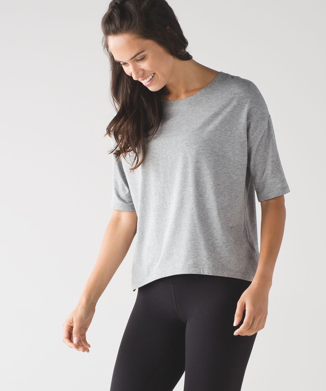 Lululemon Ambleside Crew Short Sleeve - Heathered Medium Grey