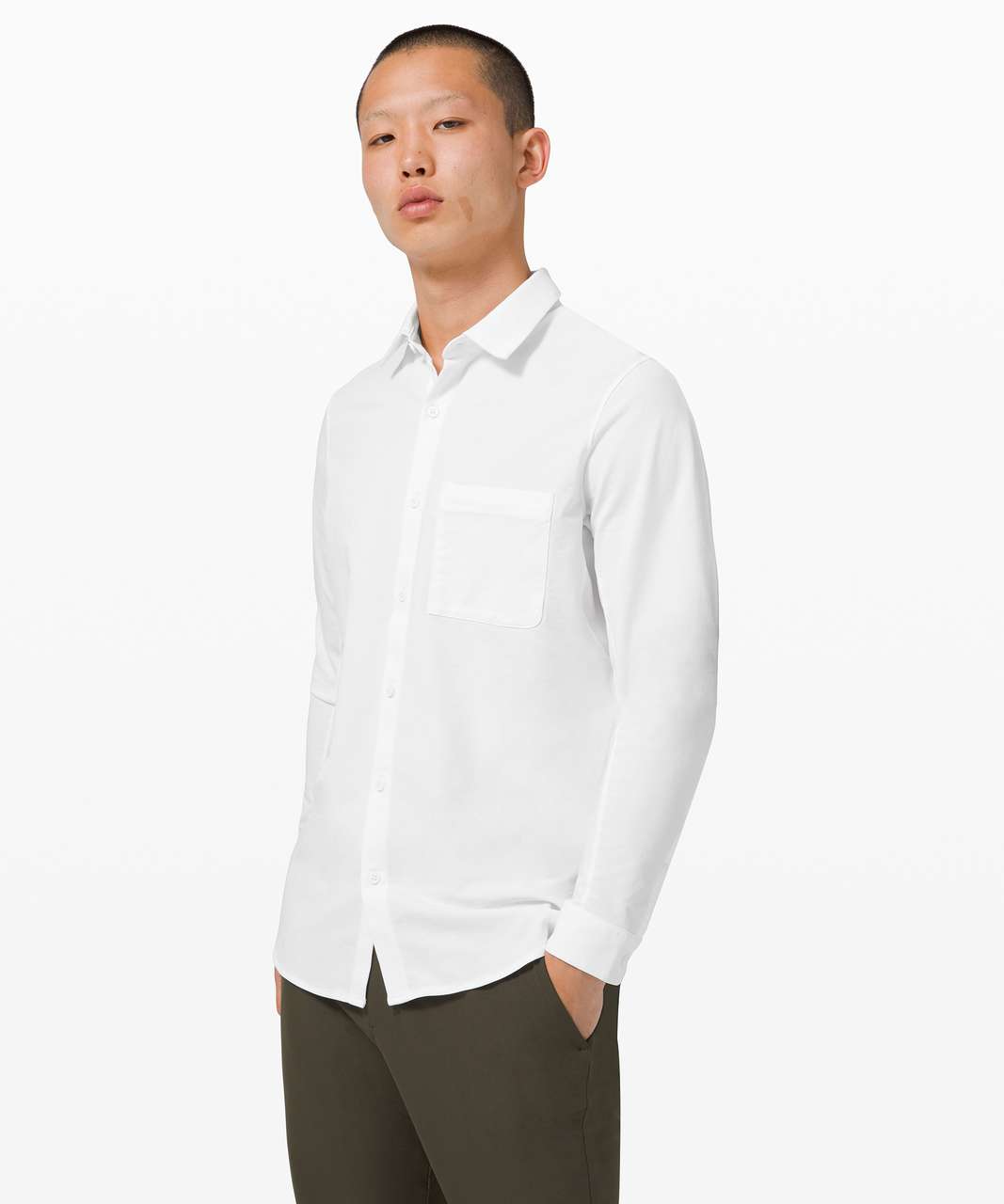 Lululemon Commission Long Sleeve Shirt - White (Second Release)