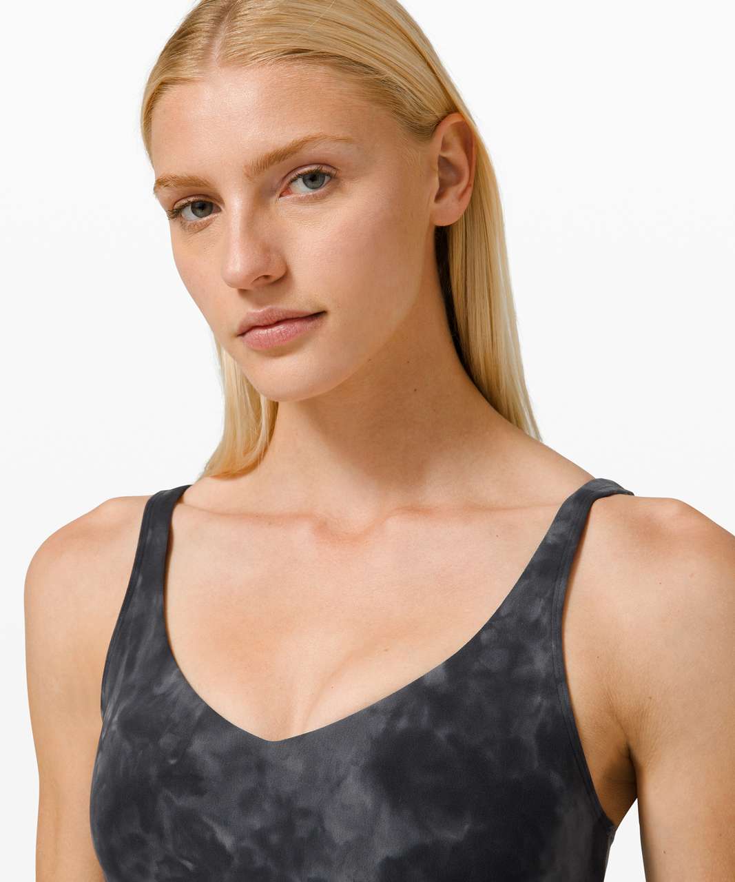 NEW Lululemon Align Cropped Tank Diamond Dye Asphalt Grey True Navy 10 & 12