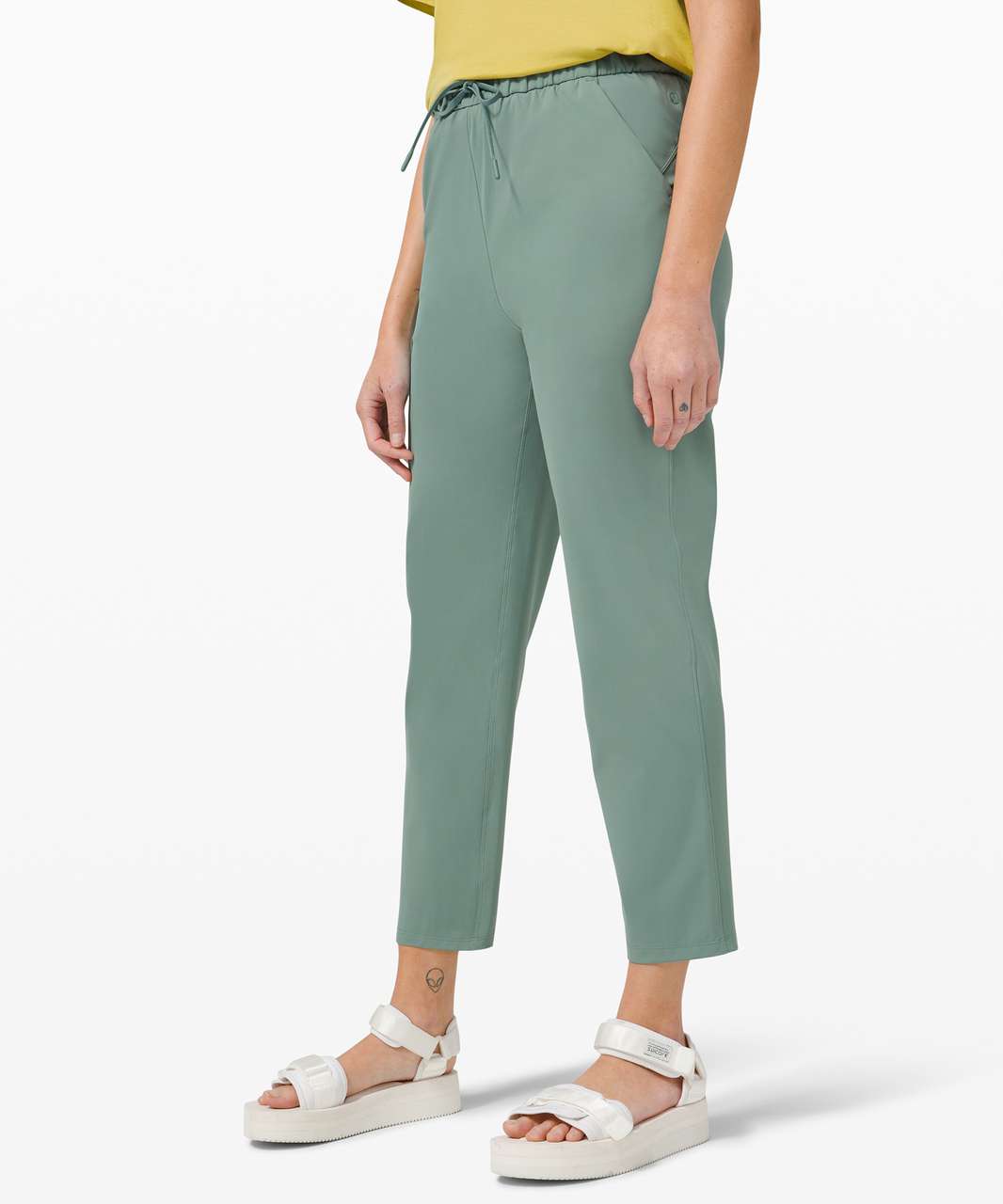 Lululemon Keep Moving Pant 7/8 High-Rise - Rosemary Green - lulu