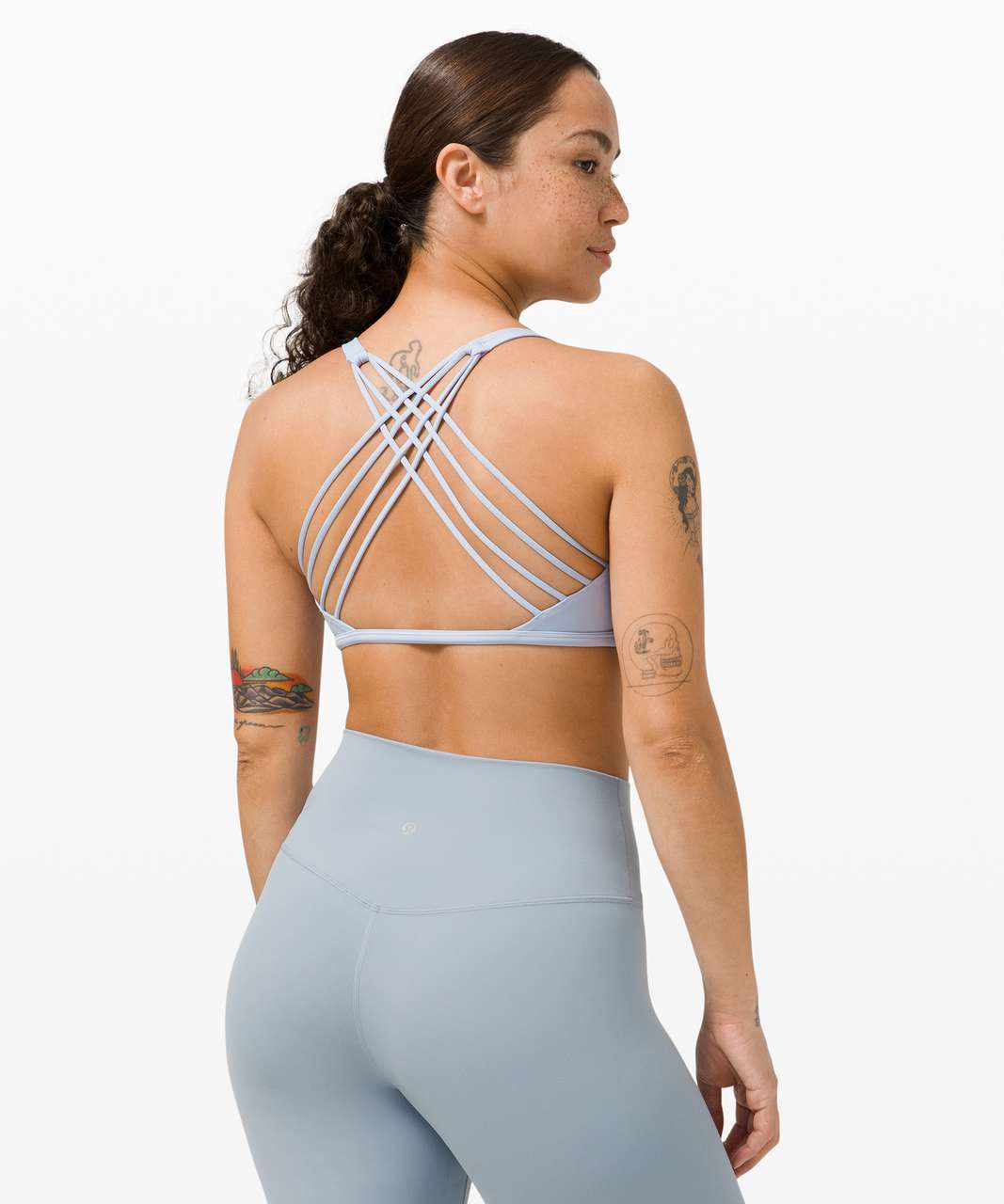 Lululemon Free To Be Bra - Pipe Dream Blue - lulu fanatics