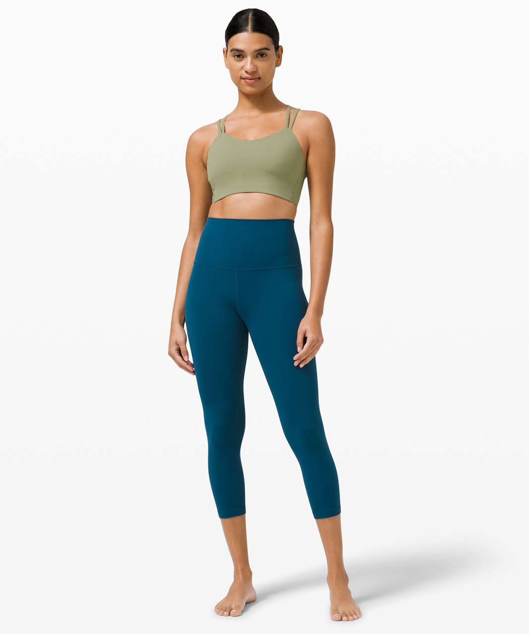 Lululemon Like a Cloud Bra Long Line *Light Support, B/C Cup - Rosemary Green