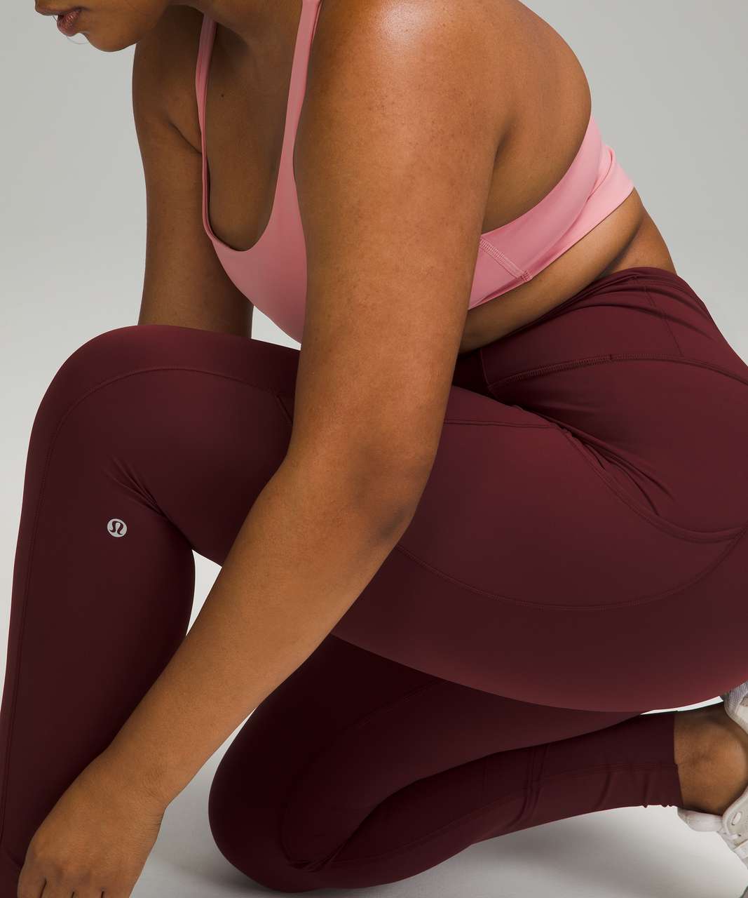Lululemon Fast and Free Tight 28" *Non-Reflective - Red Merlot