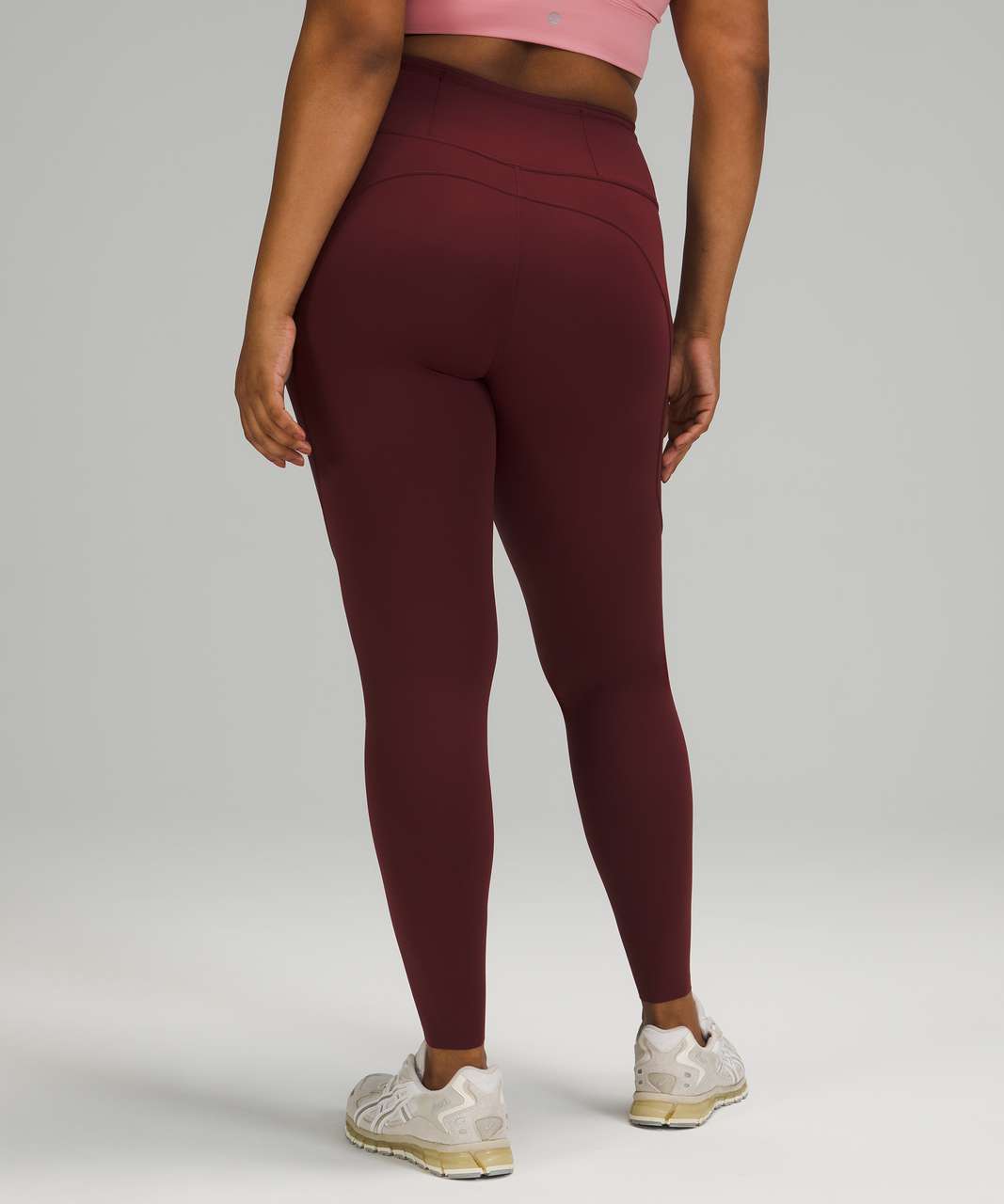 Lululemon Fast and Free Tight 28" *Non-Reflective - Red Merlot