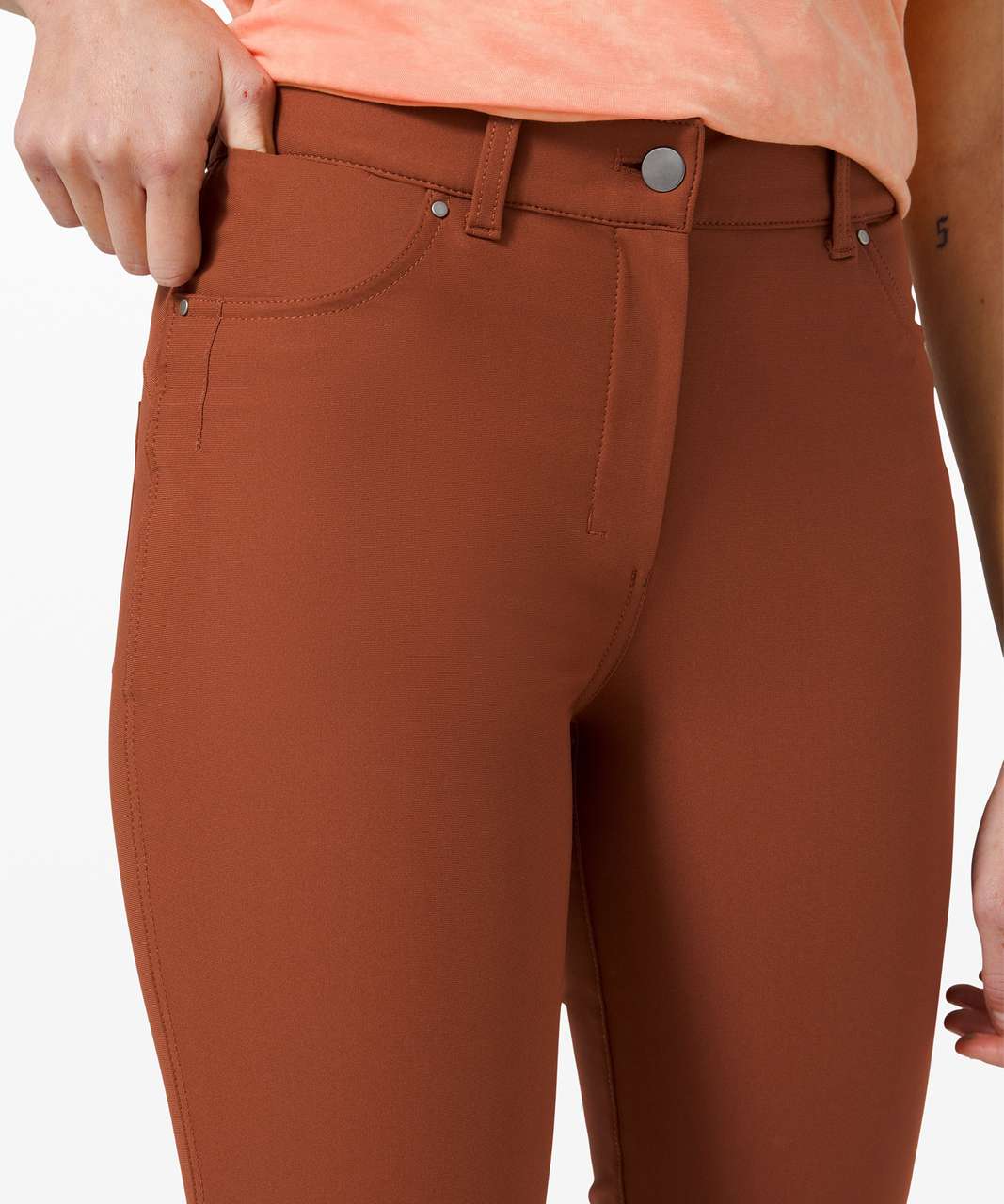 Lululemon City Sleek 5 Pocket Pant 30 - Dark Terracotta - lulu fanatics