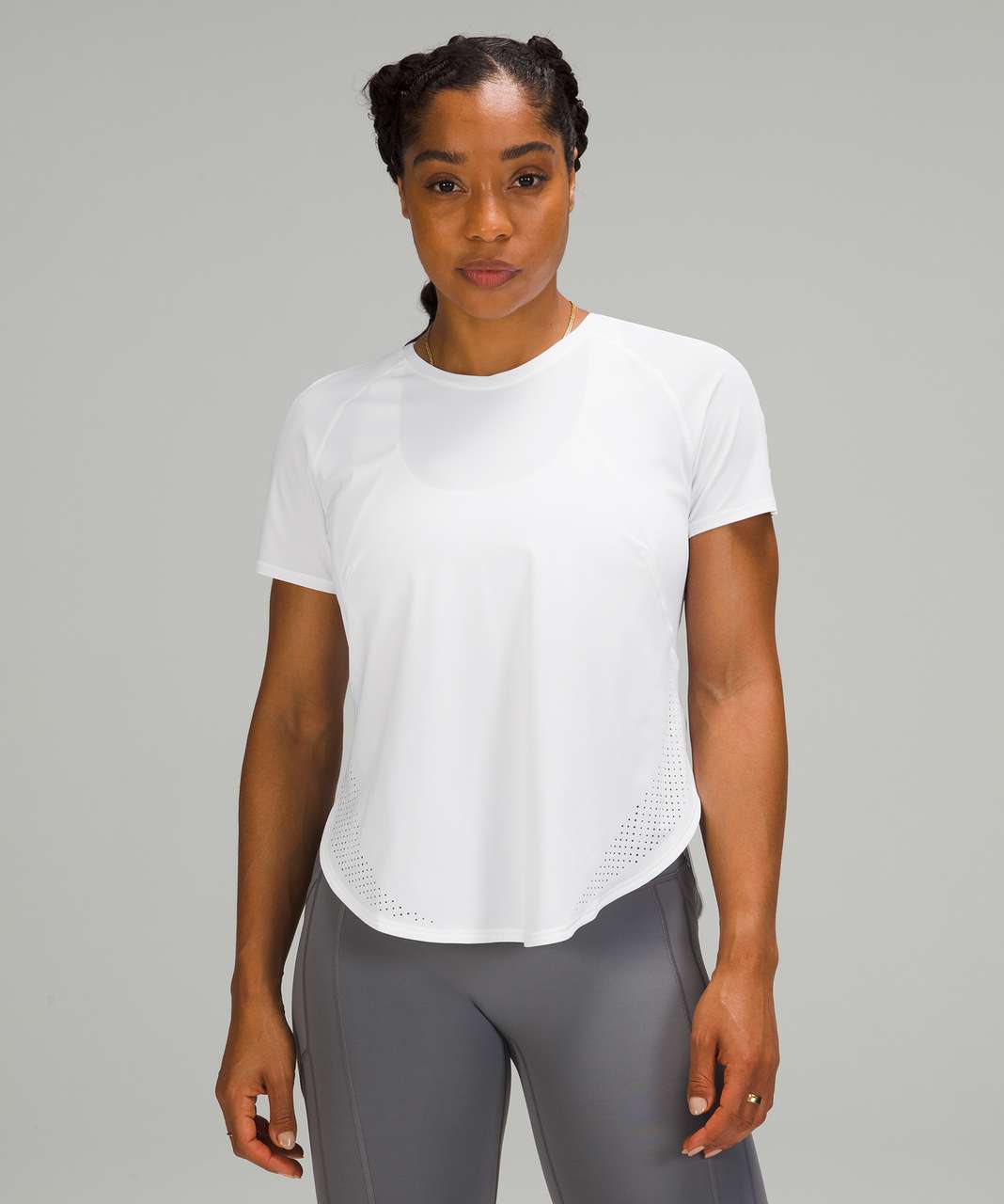 lululemon athletica, Tops, Lululemon Womens Size 8 Runner Up Top Ruched  Back Short Sleeve Active Shirt