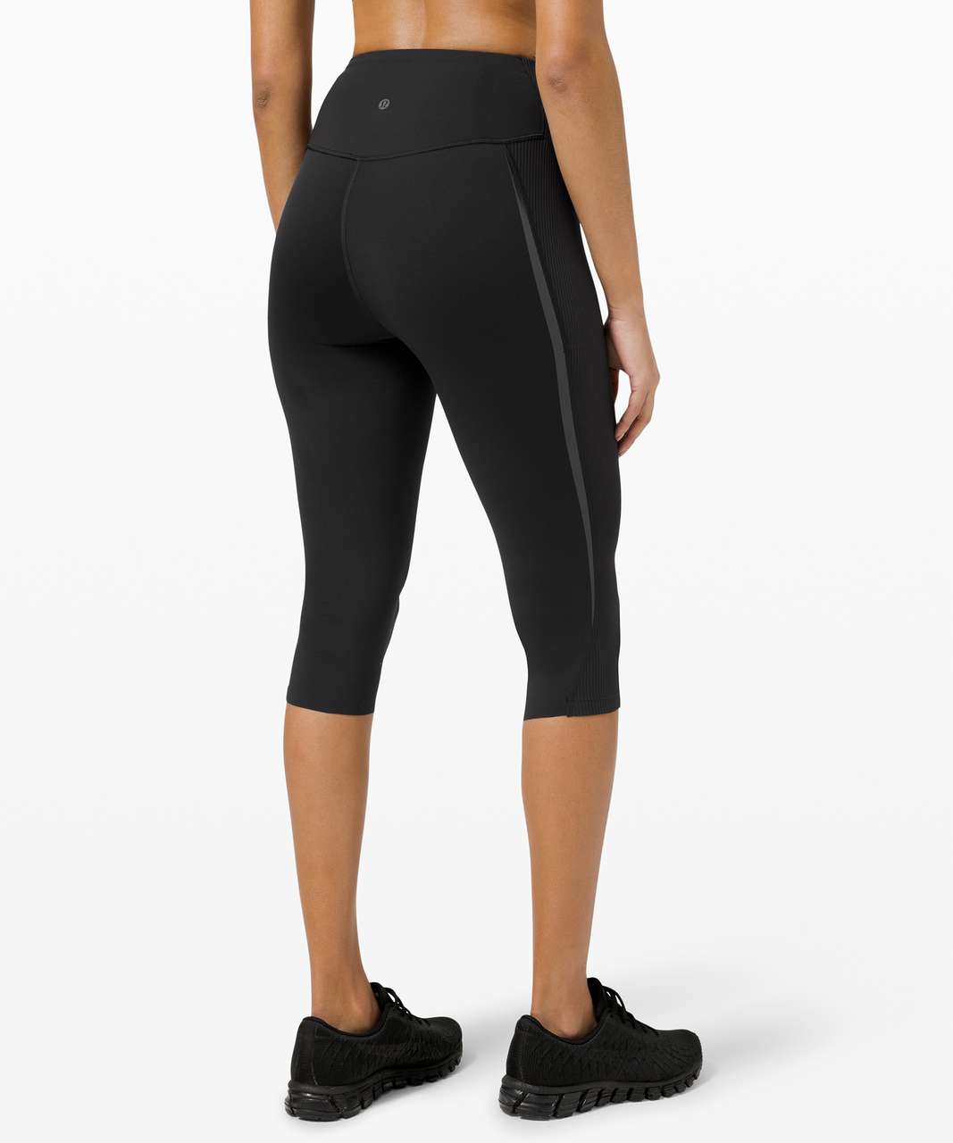 Lululemon Gloss Trim Run Super High-Rise Crop 17" - Black