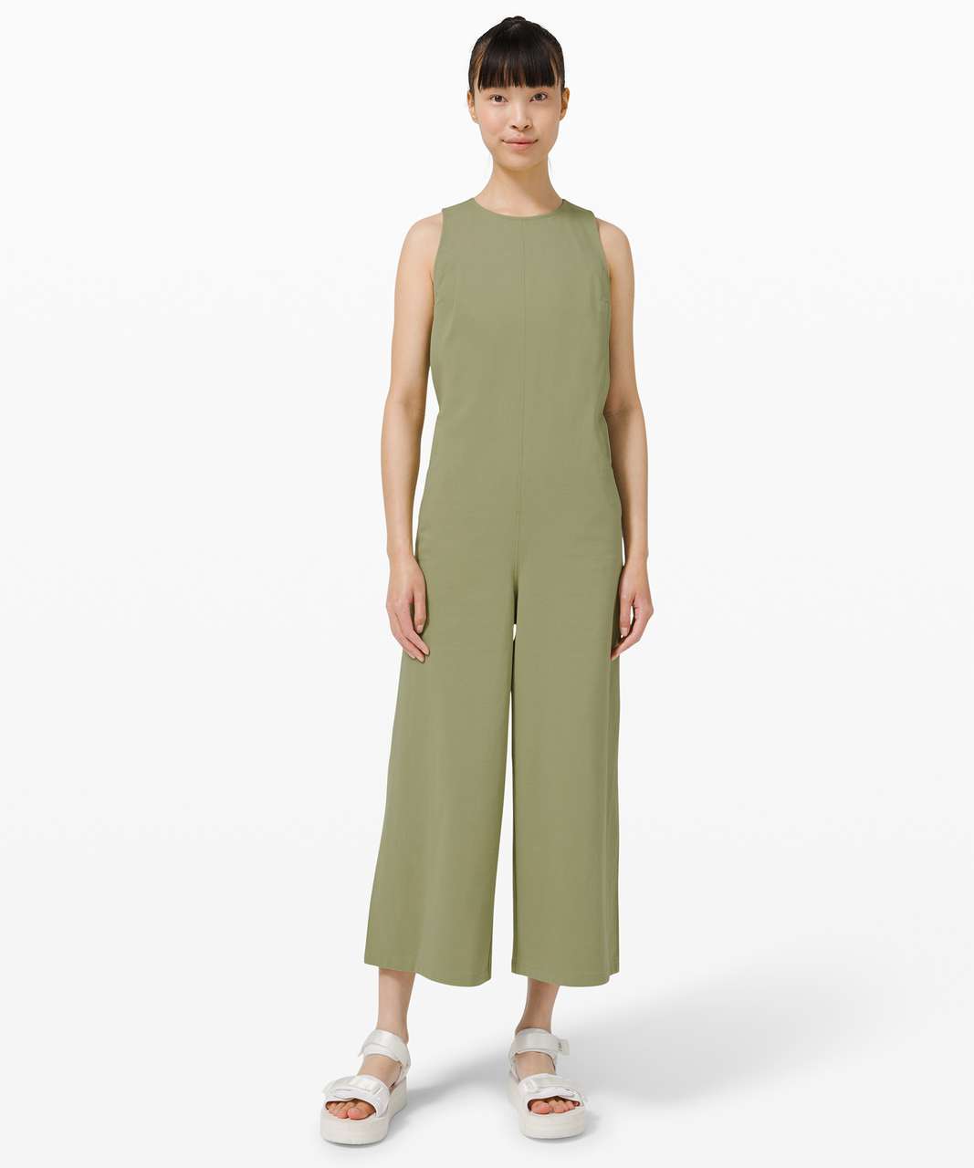 Lululemon Pocketed Wide Leg Jumpsuit - Rosemary Green