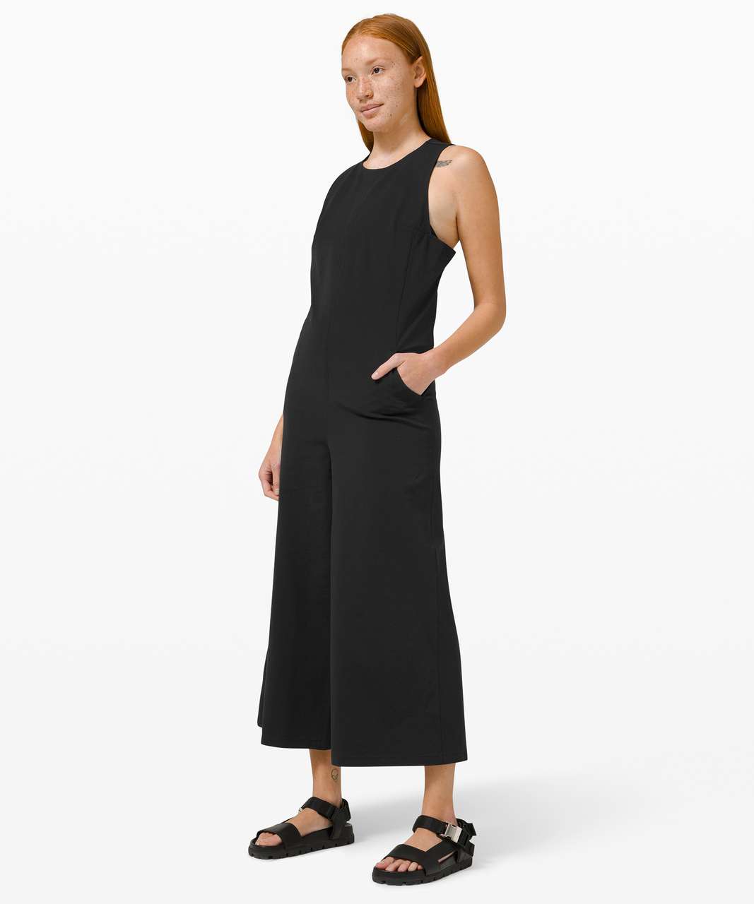 pocketed wide leg jumpsuit lululemon