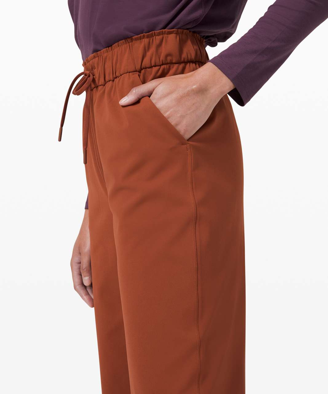 Lululemon Keep Moving High Rise Full Length Pant - Dark Terracotta