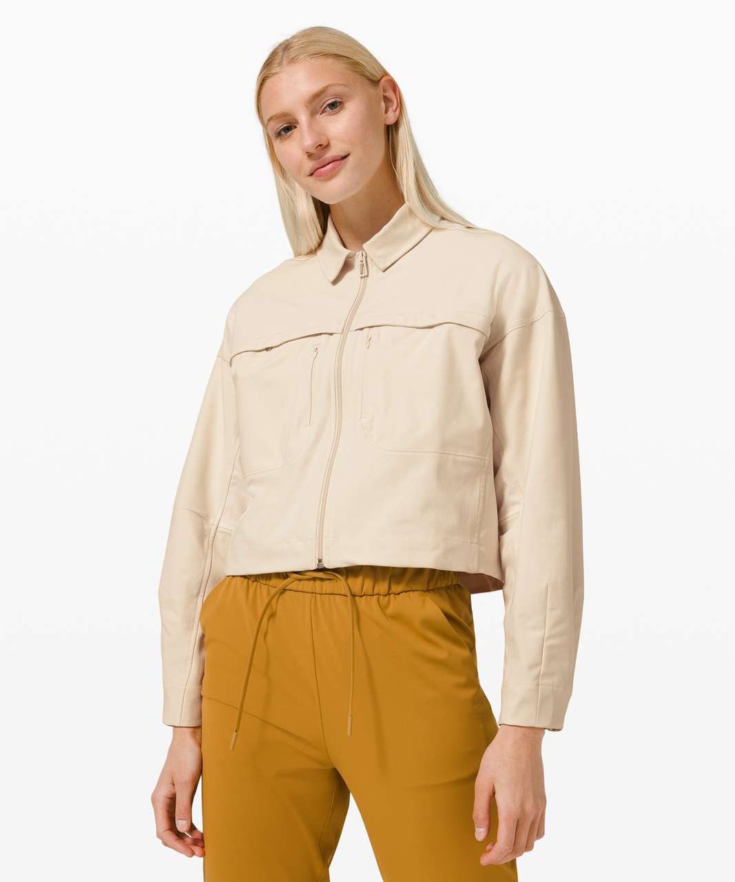 Lululemon Zip-Up Shirt Jacket - White Opal