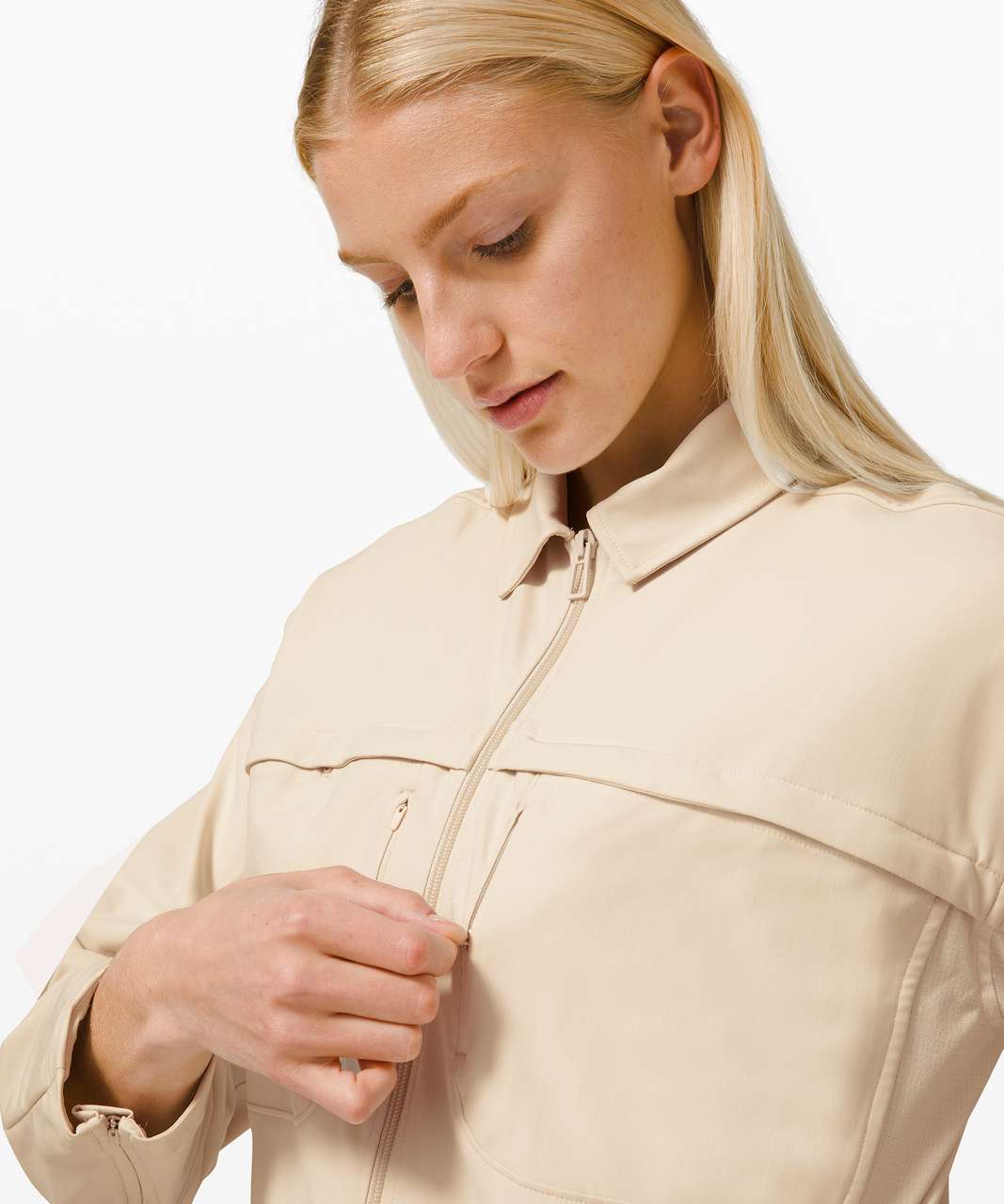 Lululemon Zip-Up Shirt Jacket - White Opal