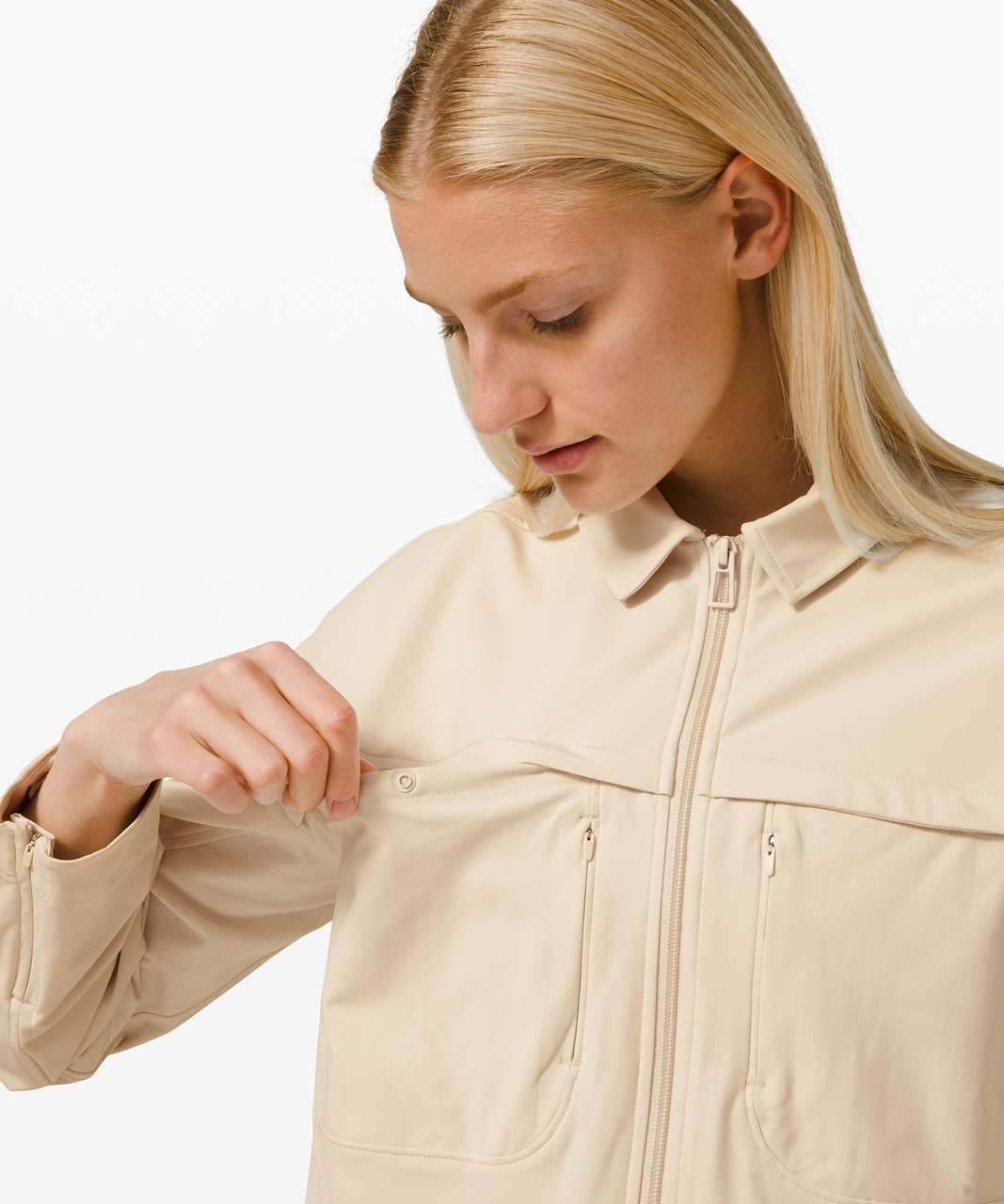 Lululemon Zip-Up Shirt Jacket - White Opal