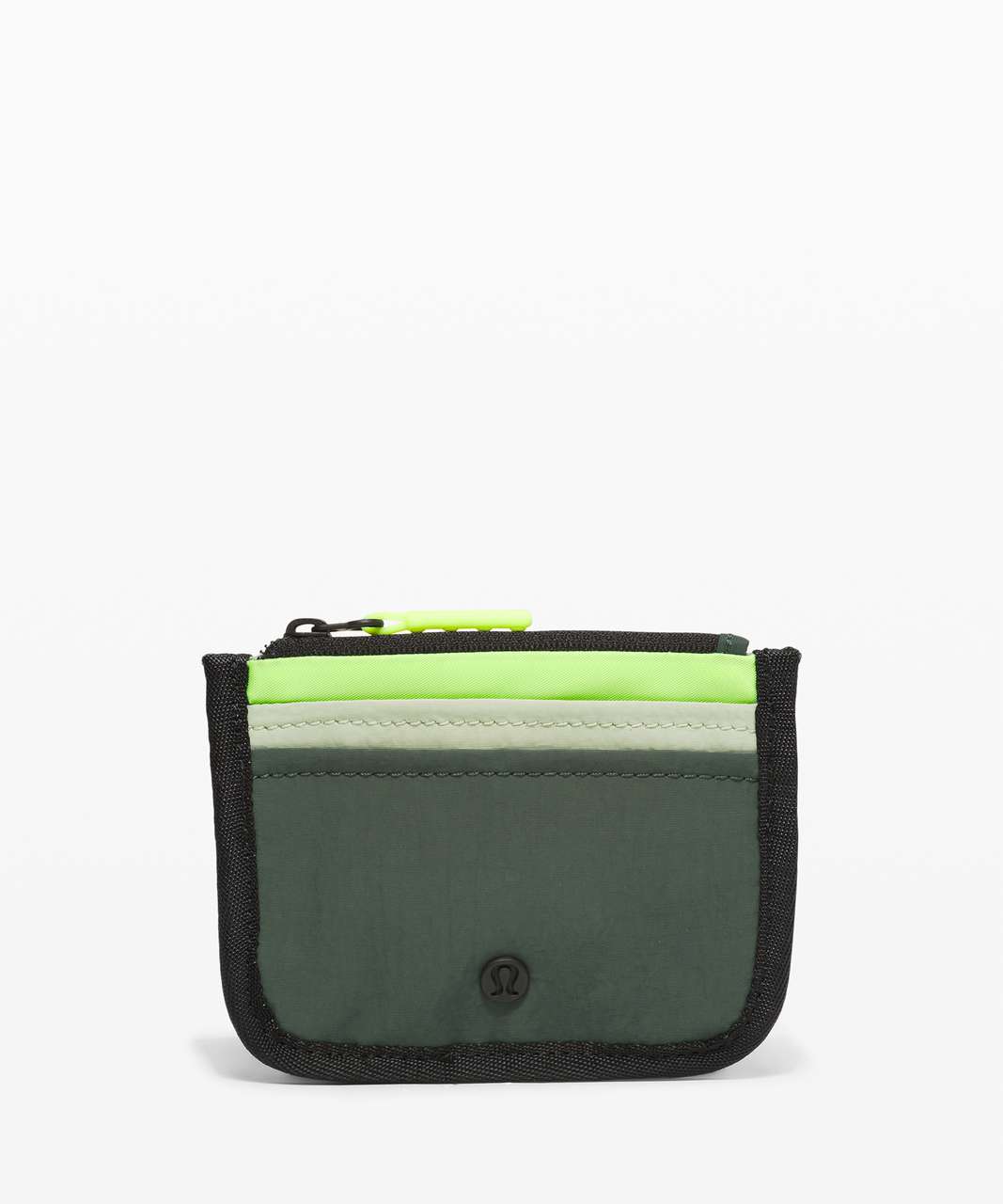 Lululemon True Identity Card Case - Green Fern / Smoked Spruce / Neo Mint