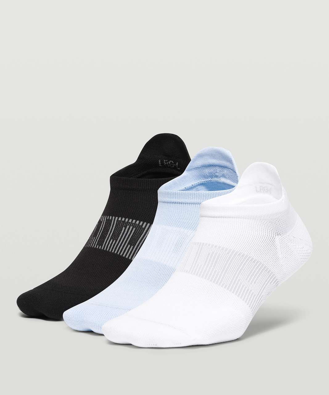 Lululemon Power Stride Tab Sock *3 Pack - White / Blue Linen / Black