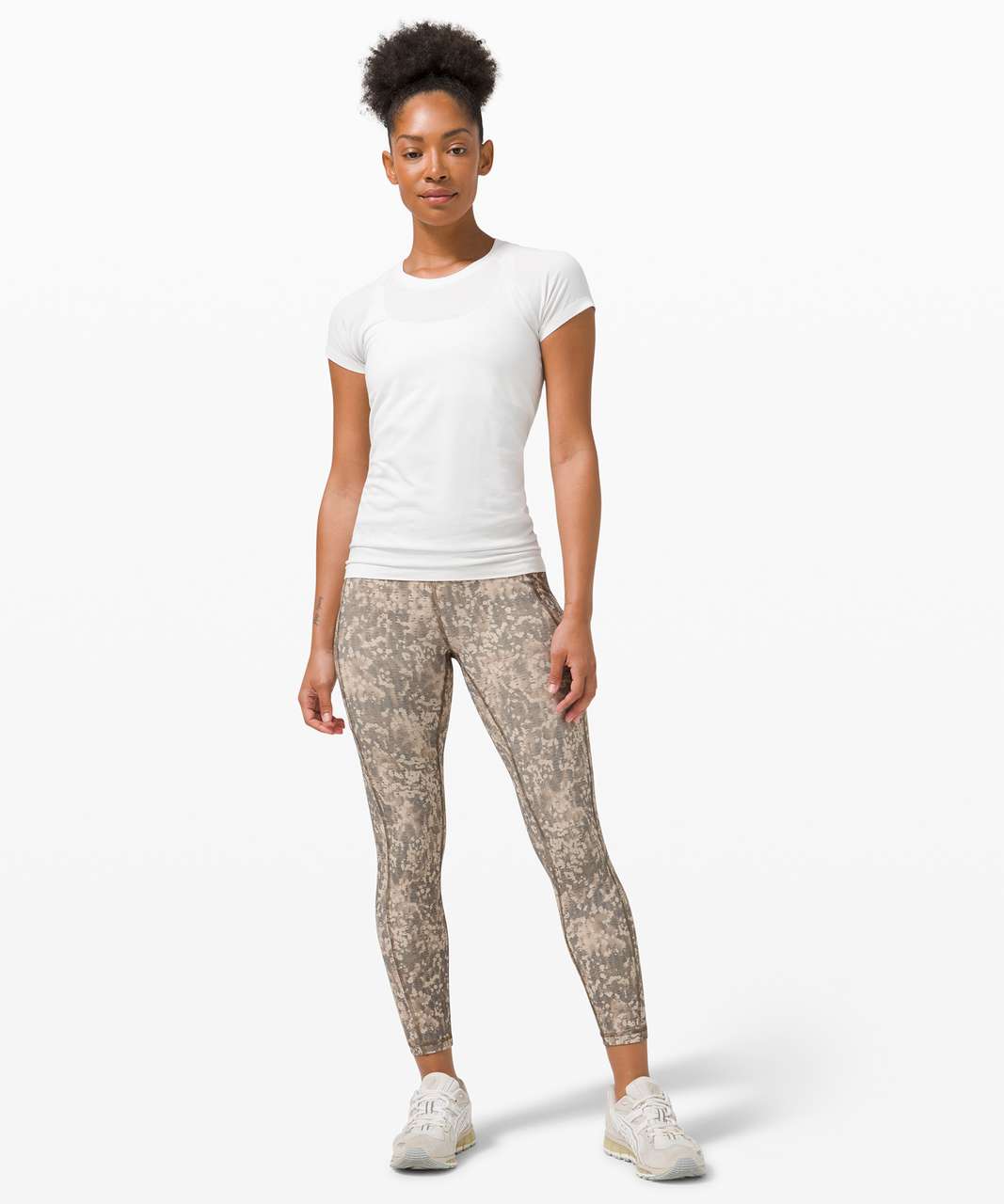 Lululemon Invigorate 7/8 Tight - Chakra Print Alpine White Black / Black -  lulu fanatics