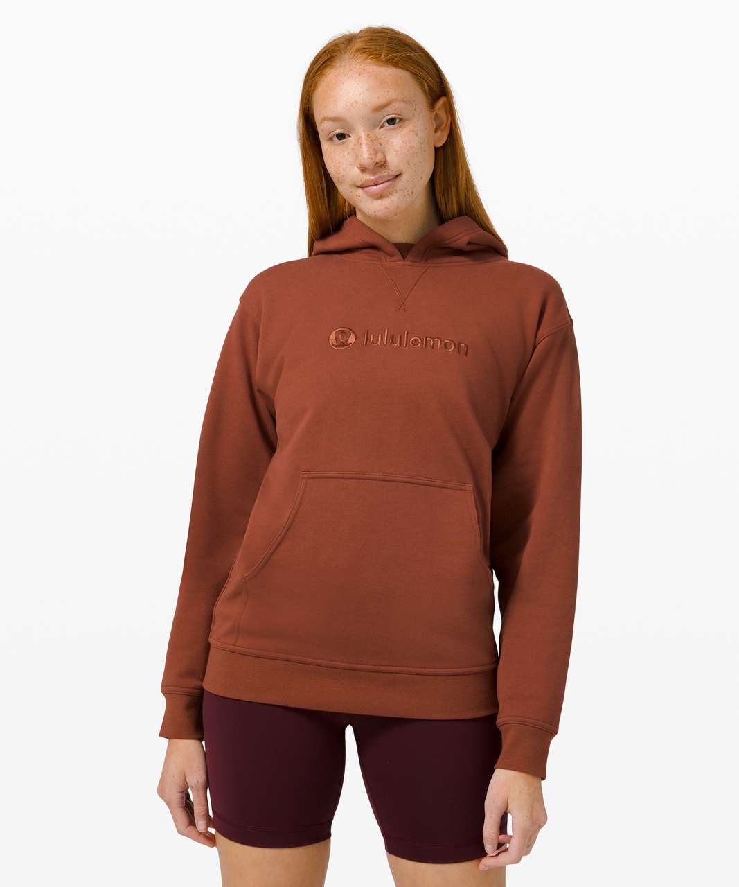 Lululemon Cotton French Terry Zip Hoodie - Autumn Red - lulu fanatics