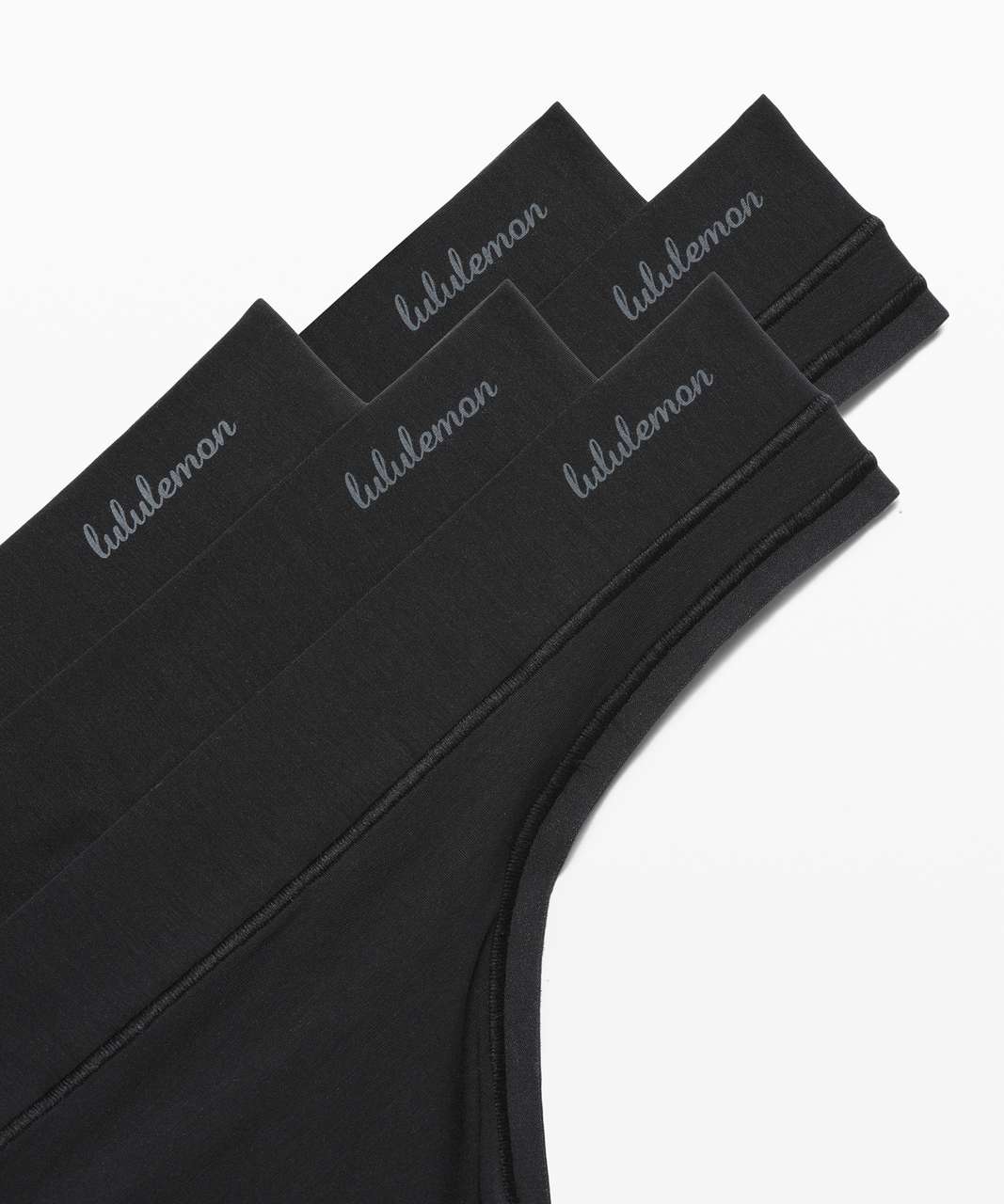 Lululemon Soft Breathable Thong 5 Pack - Black / Black / Black / Black / Black