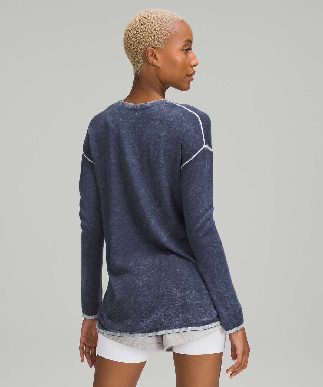 Lululemon Cashlu V-Neck Sweater - Shadow Blue / Almost Blue