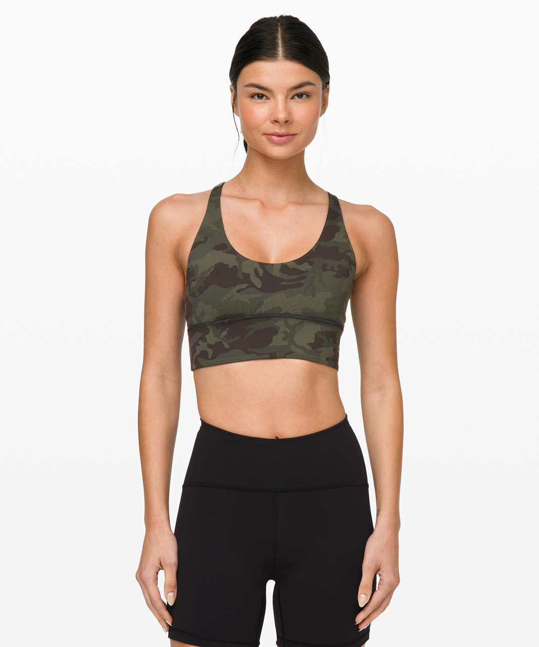 Lululemon Free To Be Moved Bra - Incognito Camo Multi Gator Green