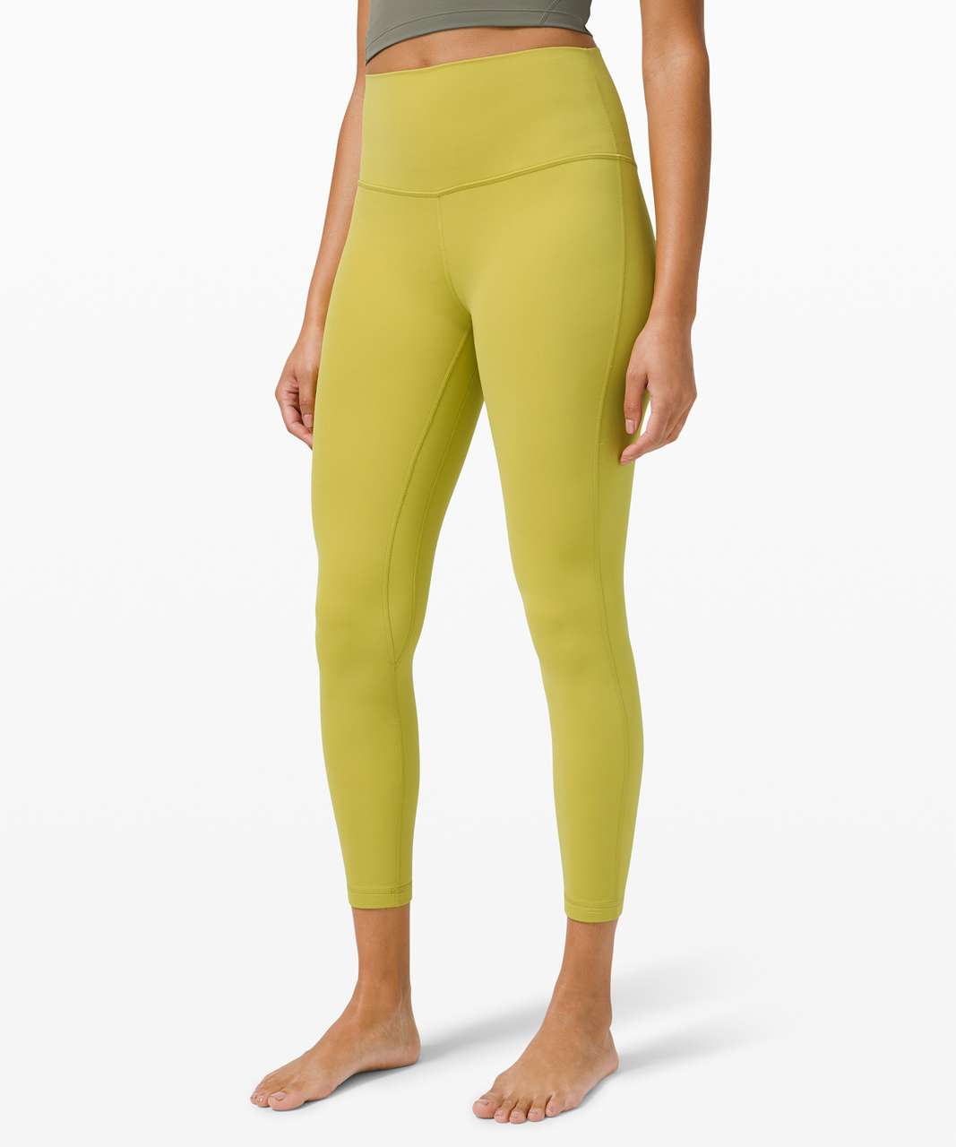 lululemon align leggings 25” color: yellow - Depop