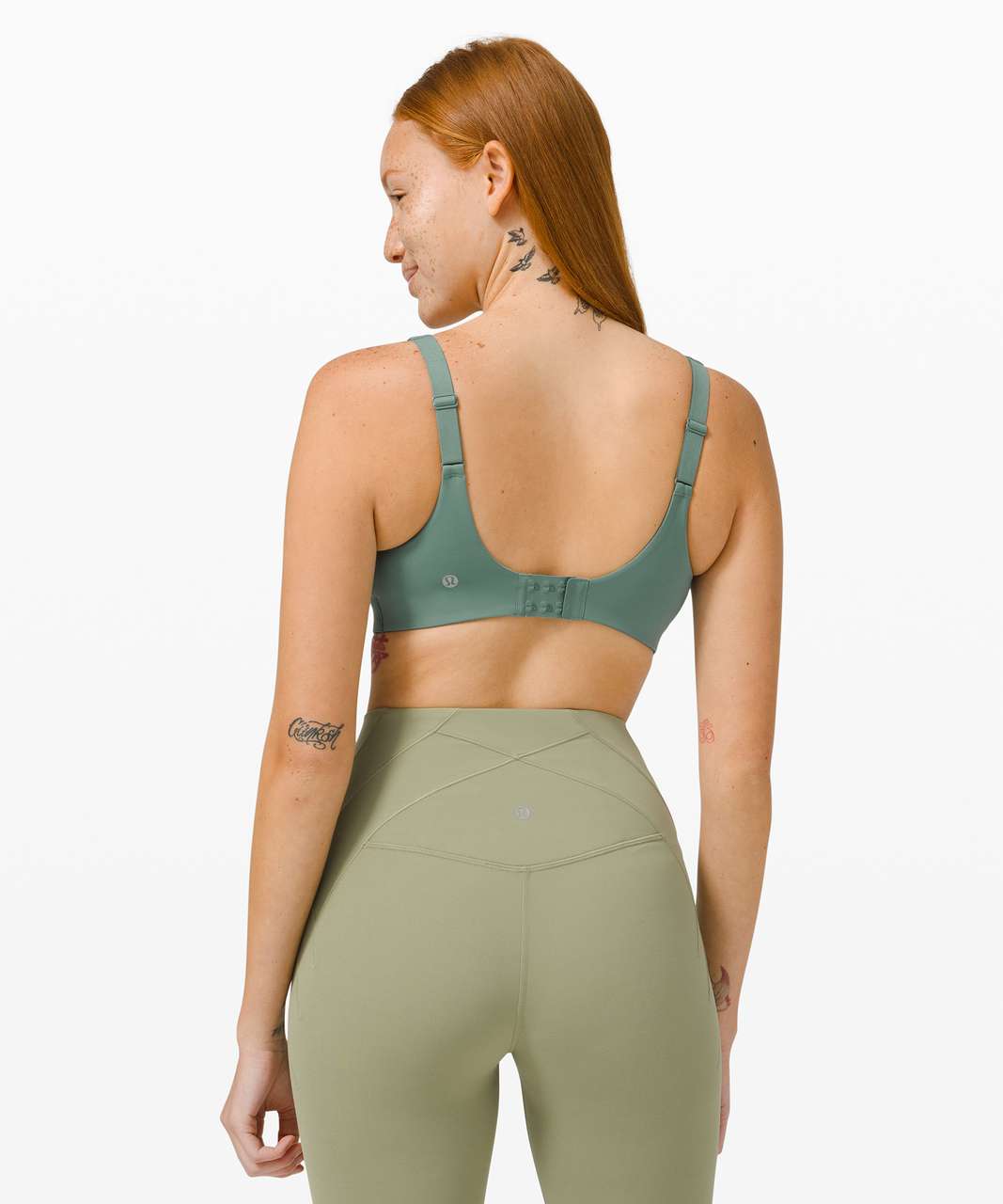 Lululemon In Alignment Straight Strap Bra *Light Support, C/D Cups - Tidewater Teal