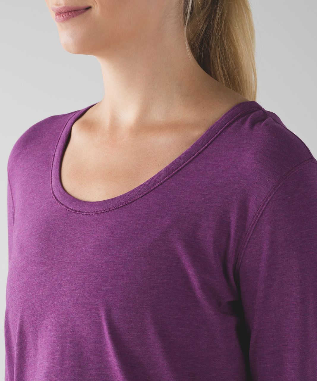 Lululemon Love Scoop Long Sleeve - Heathered Chilled Grape