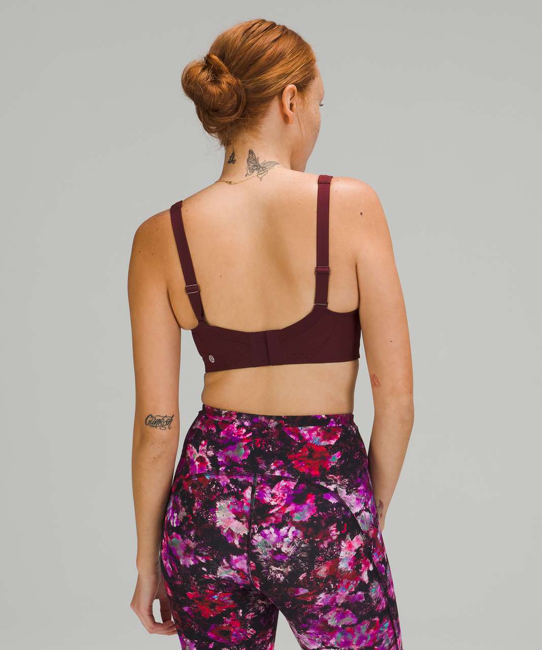 Lululemon Run Times Bra *High Support, B–E Cups - Red Merlot