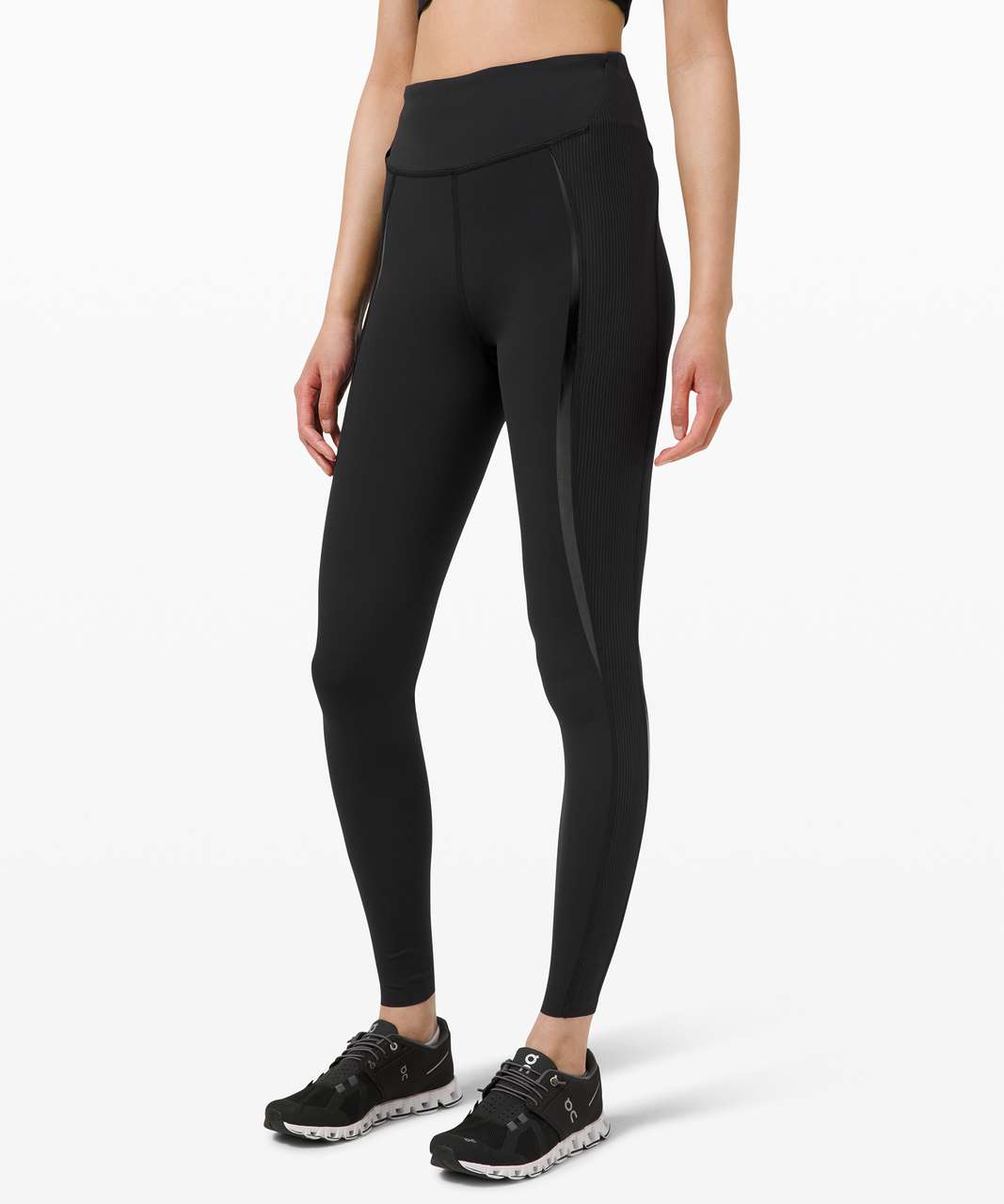 Lululemon Gloss Trim Run Super High-Rise Tight 28" - Black