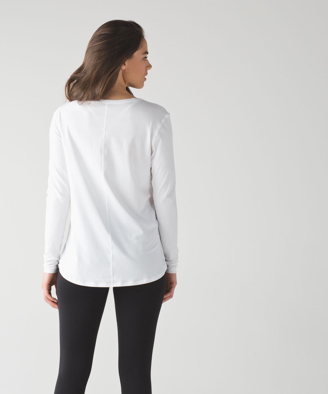 Lululemon Love Scoop Long Sleeve - White - lulu fanatics