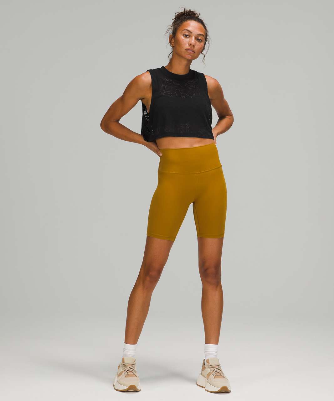 Lululemon All Yours Crop Tank Top *Veil - Black