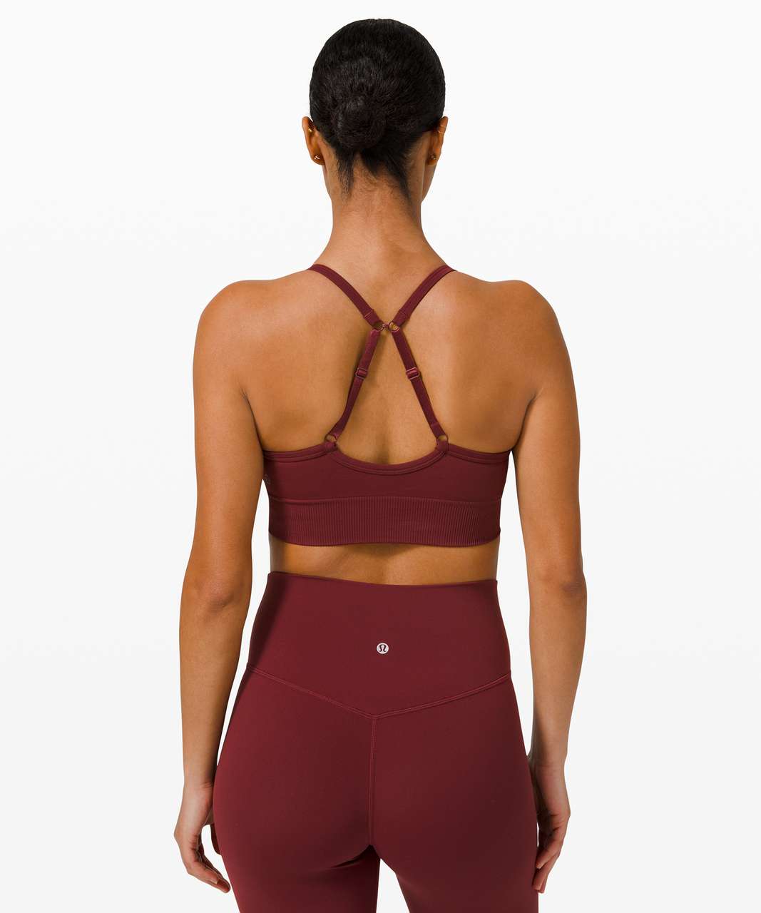 Strap Sports Bra in Merlot