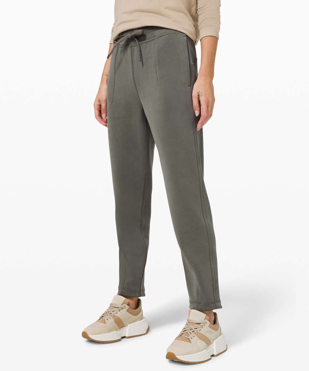 lululemon athletica, Pants & Jumpsuits, Nwt Lululemon Stretch Highrise  Jogger Full Length In Grey Sage