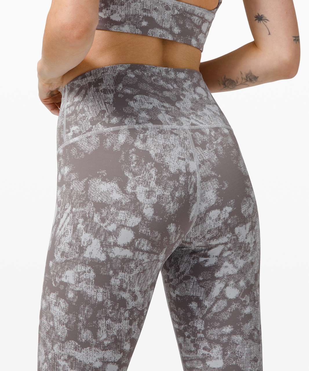 Lululemon Wunder Under High-Rise Crop 23" *Full-On Luxtreme - Synthesize Jacquard Starlight Grey Fog