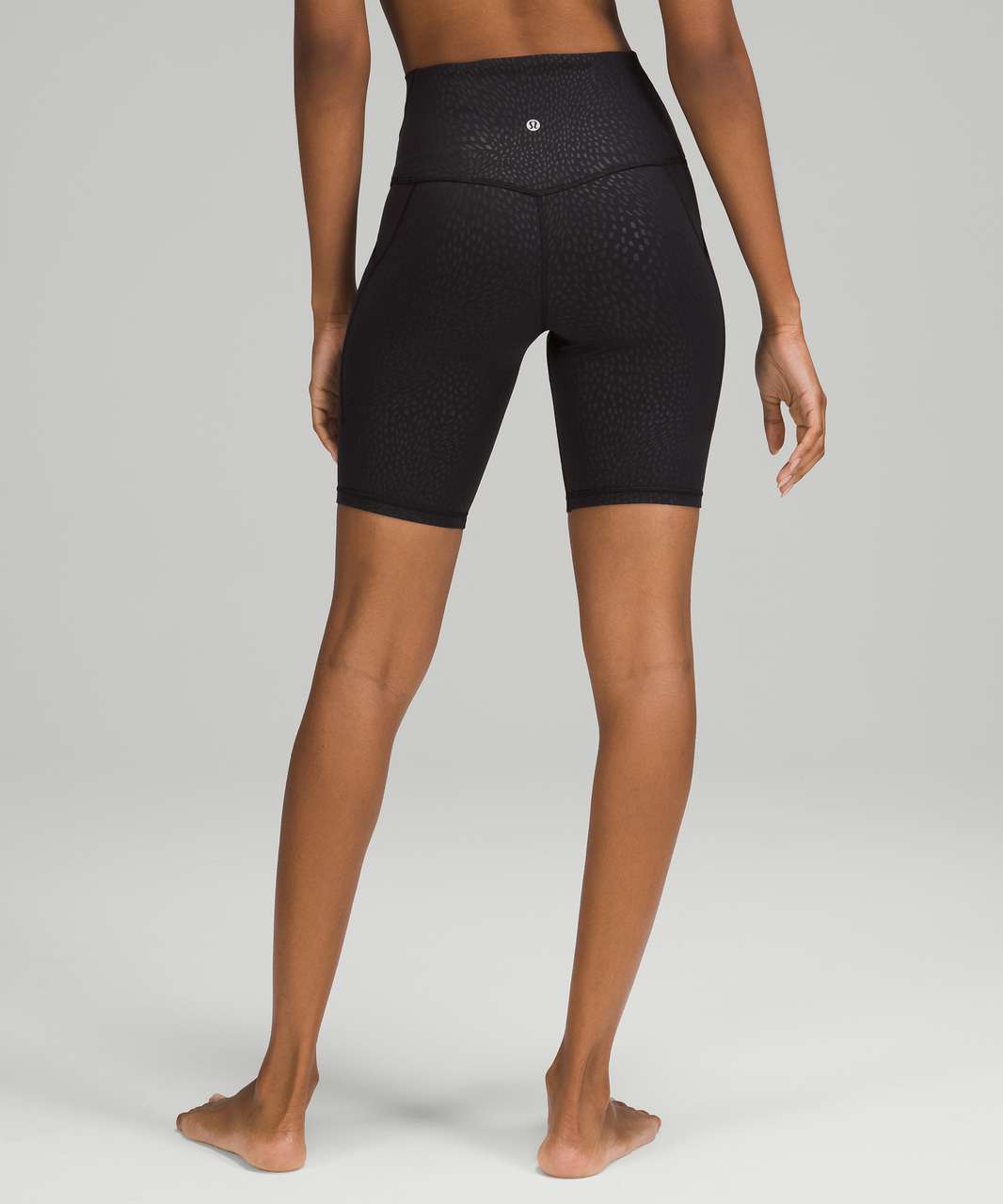 Lululemon Align High Rise Short with Pockets 8" - Jewel Emboss Black