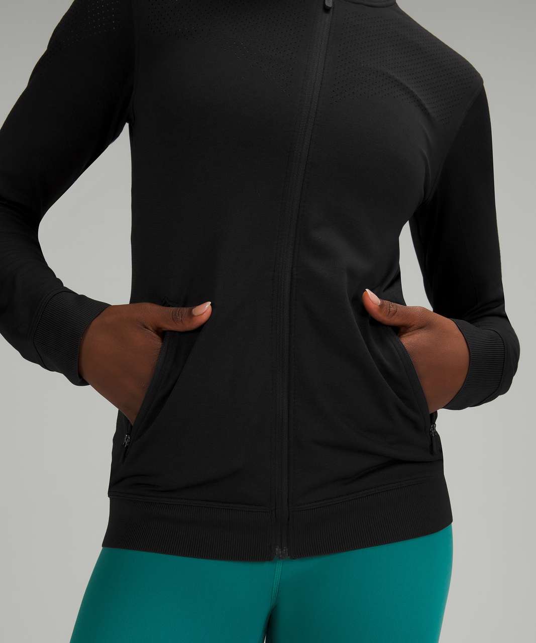 Lululemon Seamless Training Jacket - Black / Black