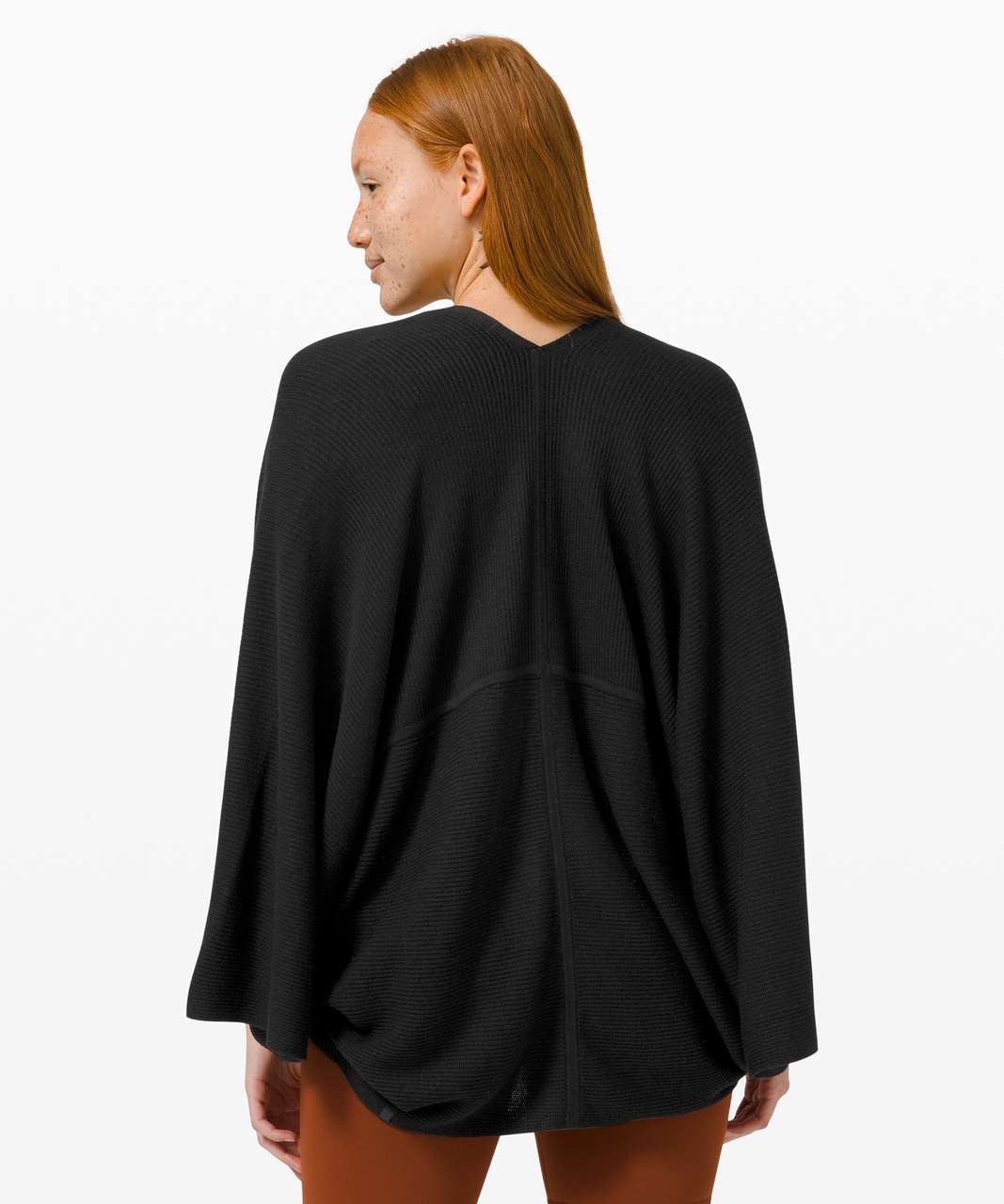 Lululemon Cashlu Knit Textured Wrap - Black