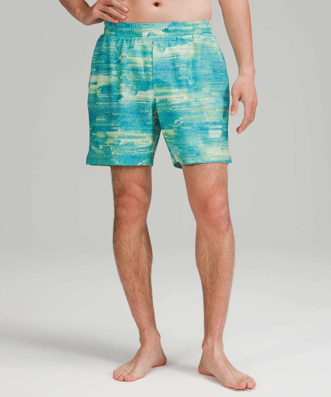 Lululemon Channel Cross Swim Short *7" - Pixel Shift Hawaiian Blue Multi