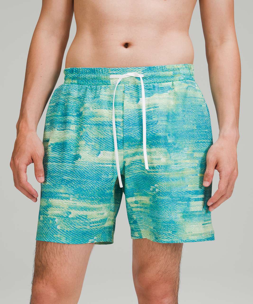 Lululemon Channel Cross Swim Short *7" - Pixel Shift Hawaiian Blue Multi