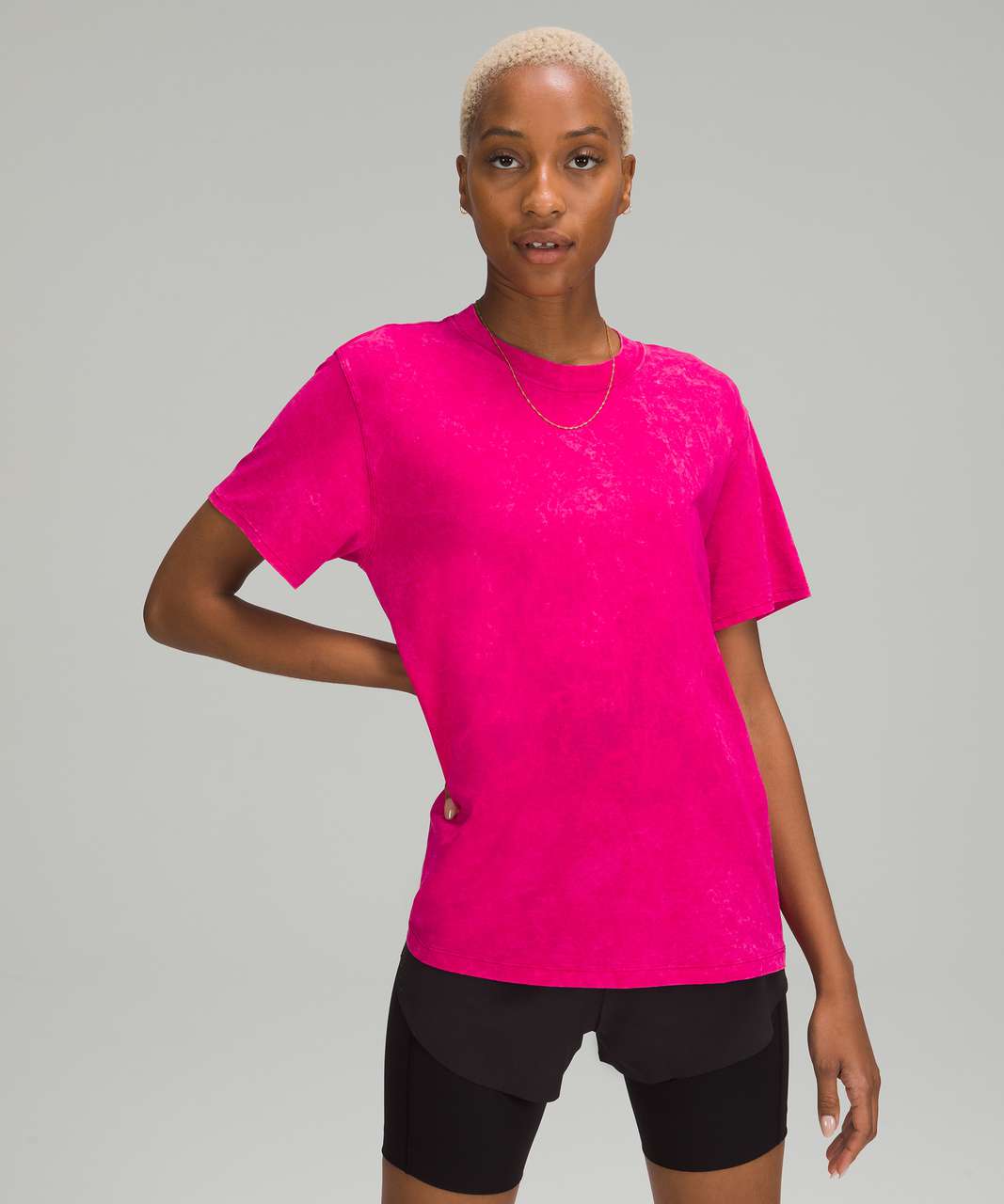 Buy Lululemon T-Shirts On Sale - Cloudy Wash Ripened Raspberry